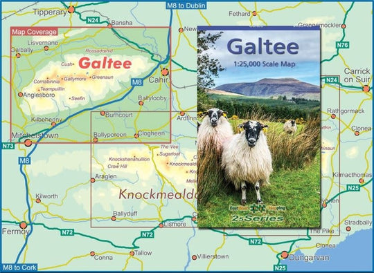 Galtee 1:25000 Paper Map adventure.ie