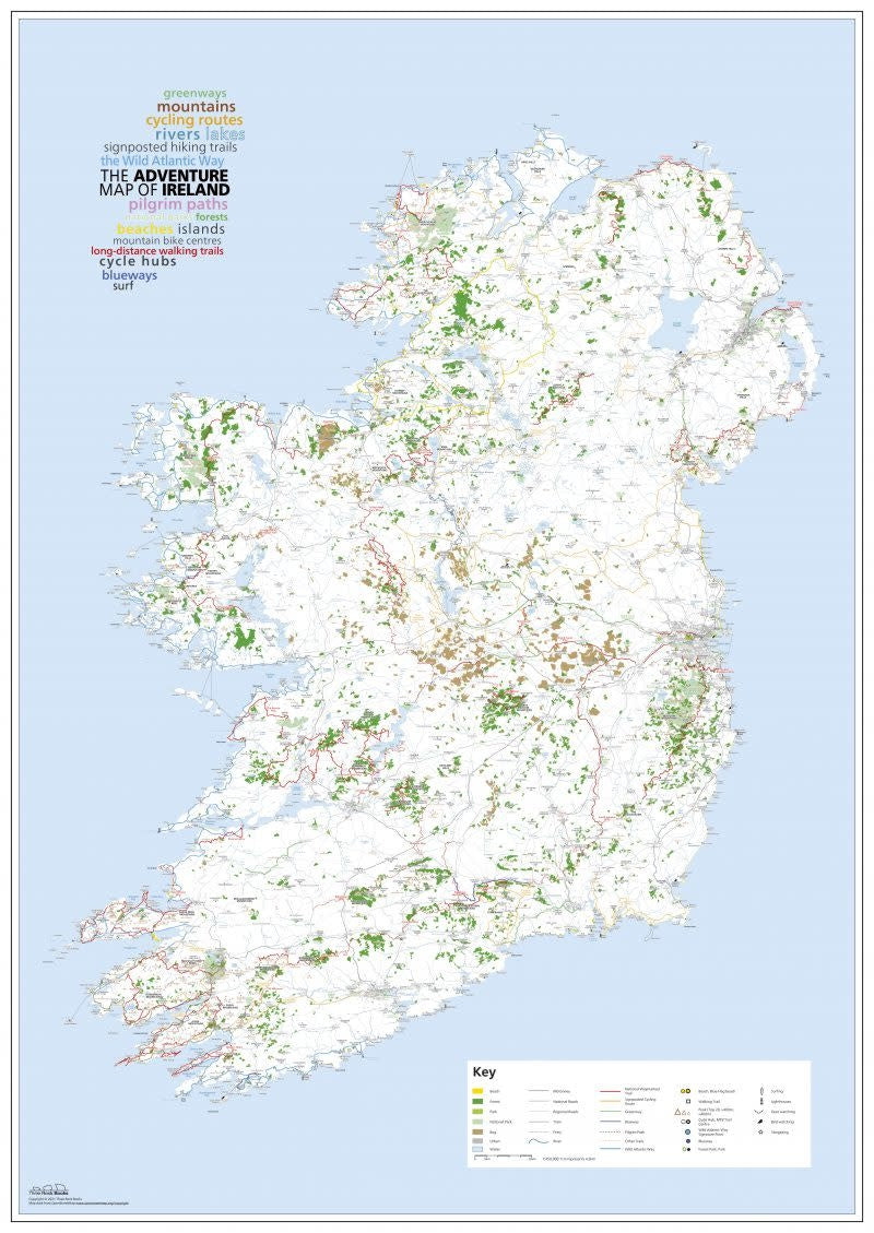 Adventure Map Of Ireland