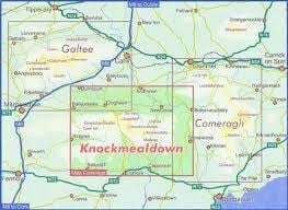 Knockmealdown 1:25000 Paper Map